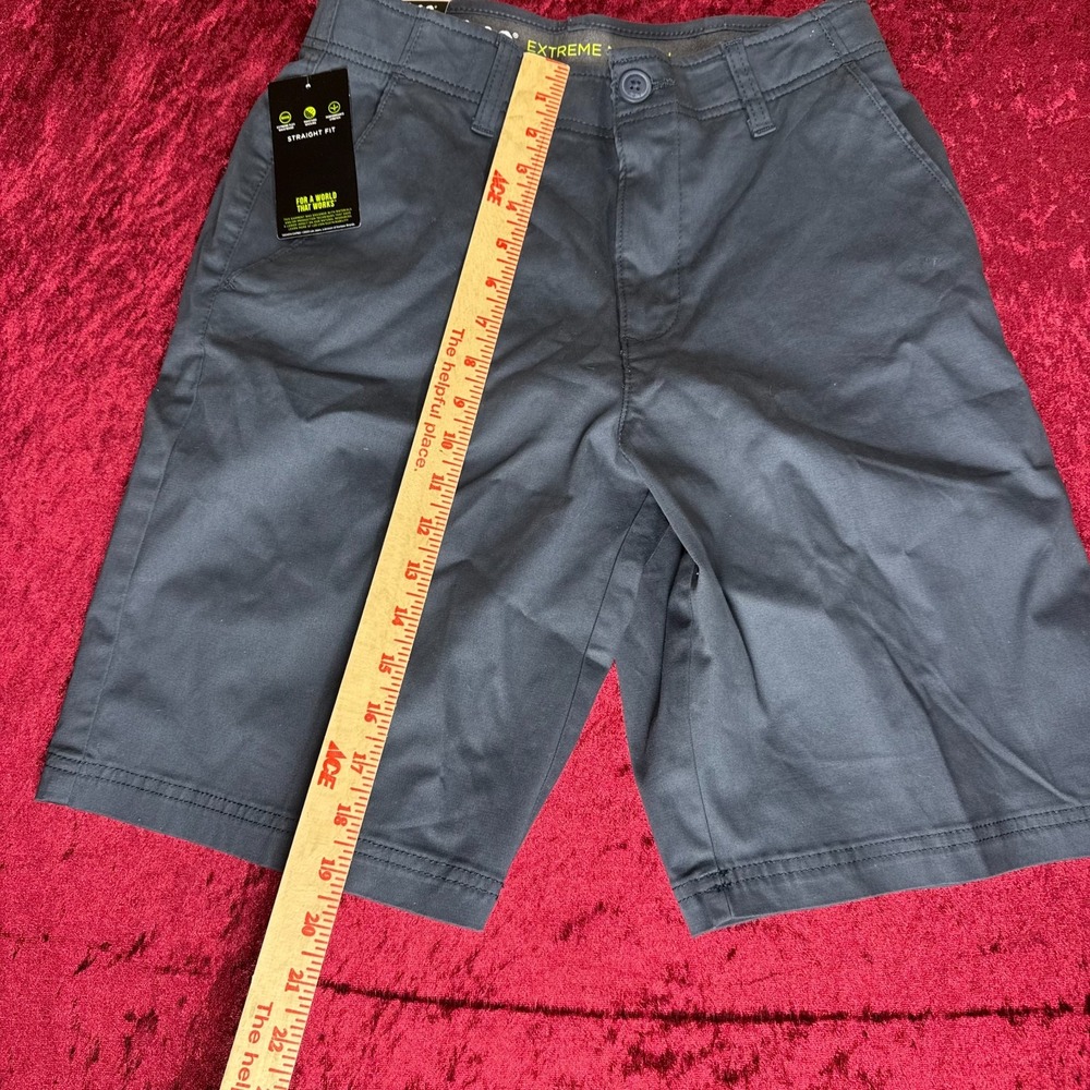 Lee Extreme Motion Chino Shorts Mens 29 Navy Straight Fit 10" Inseam Waistband - Picture 8 of 11